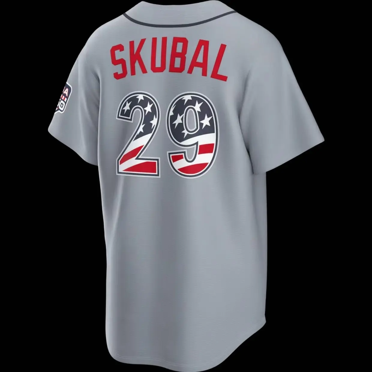 Unisex Baseball Jersey 2026 All-Star Game Skubal 29 Gray Replica Jersey USA 250 Stadium Jersey