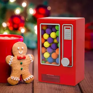 Vintage Mini Candy Vending Machine, Perfect for Gum Jelly Beans Snacks, No Batteries Needed, Ideal Kitchen Accessory Unique Gift for Youngsters