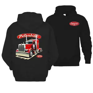 379 Red Peterbilt Shirt – 2 Sided Trucker Graphic Tee _ Classic Big Rig T-Shirt for Men, Long Haul Trucker Gift, Casual Tee