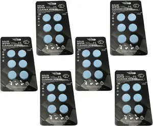Windshield Washer Tablets, Fast Dissolving, Solid Windshield Washer Fluid for Cleaning Automobile Windows and Mirrors (6)