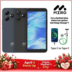 【A1】MIRO Smartphone – Unlocked, GPS-Enabled, Octa-Core Android 14, 4(2+2)GB RAM, 32GB Storage Expandable to 1TB, 4G Dual SIM, 5.99" HD 2.5D Display, Ideal for Travel, Work, Study & Daily Use, Reliable & Handy, Perfect Gift for Tech Enthusiasts