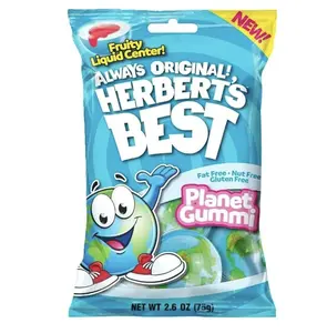 Herberts Best Planet Gummi 2.6oz Fruity Liquid Center Snack Gummy Candy gummies funny snacks candies Sweet Sugar Chewy Flavor