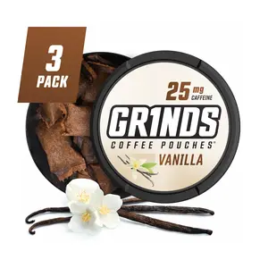 Grinds Coffee Pouches -Vanilla (Pack of 3)