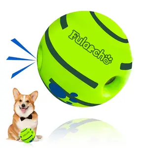 Wobble Giggle Dog Ball, Interactive Dog Toy Giggle Ball with Funny Sounds, Wobble Wag Giggle Dog Ball for Relieve Anxiety, Grinding Teeth, Wiggle Ball Gifts for Dogs