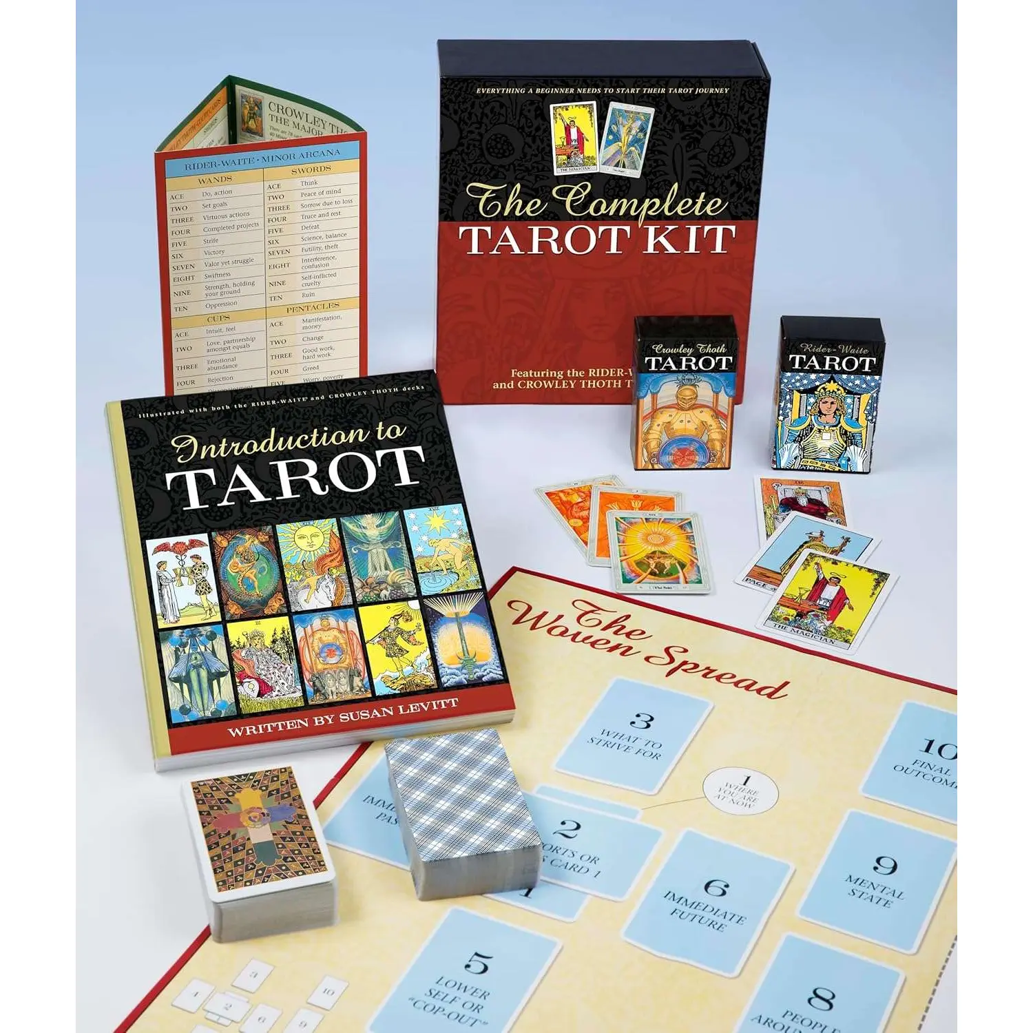 The Complete Tarot Kit — Rider-Waite &amp; Thoth Pocket Decks with Guidebook