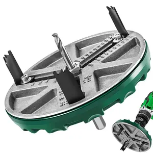 Adjustable Hole Saw, 1 Count Round Hole Opener Tool, Replaceable Hole Opener, Power Tool Accessories for Drill Bit, Cutting Tool Accessories, Hardware, Industrial, Replaceable Blades