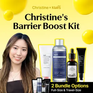 [Dear Klairs Official] Christine's Barrier Boost Kit | Creator's Deal: Vitamin Cleanser & Unscented Toner & Blue EGF Serum & Water Gel Cream / EGF Calming Cream | Perfect Bundle for Barrier Repair | Soothing, Toning, Moisturizing, Brightening