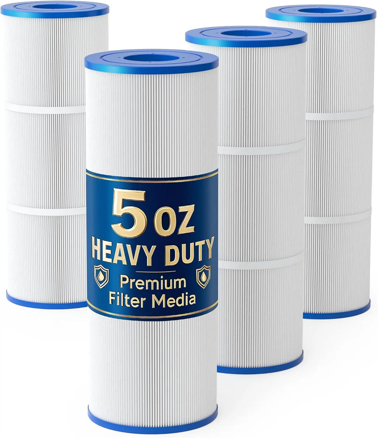 C3030 Pool Filter Cartridges, Compatible with Hayward SwimClear C3020, C3025, C3030,5oz Heavy Duty Fabric Replace PA81, CX580XRE, 4 Pack