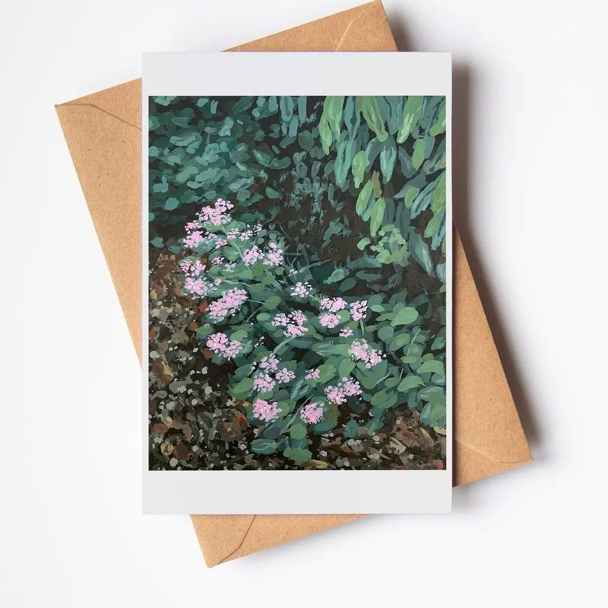 “Backyard Flowers” Postcard