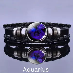 Glow in the Dark Zodiac Signs Spirit Bracelet Luck Bracelets