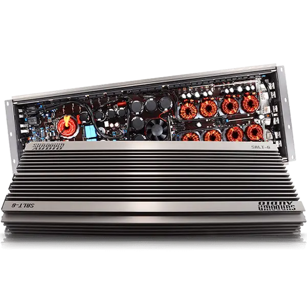 Sundown Audio SALT-6 Digital Wired Competition Class D Car Amplifier - 6000W, Titanium Components, Remote Control, Multiple Protection Features