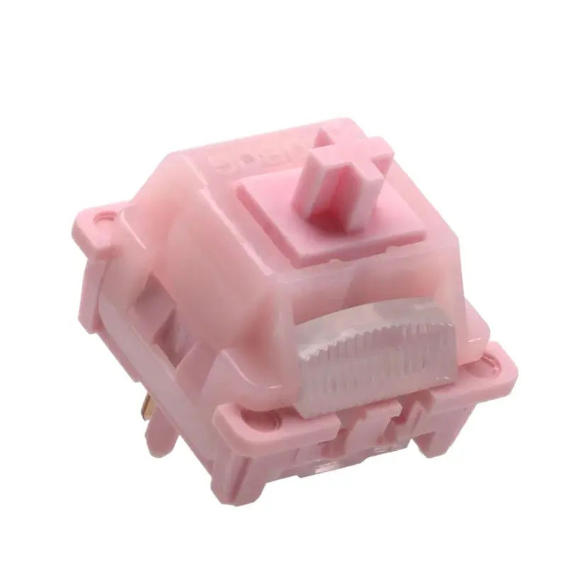 Leobog Walk Snow Switch 42g Tactile Pre-Lubricated 5-Pin Hot-Swappable POM Stem for MX Mechanical Gaming Keyboards Tactile Feedback Keyboard