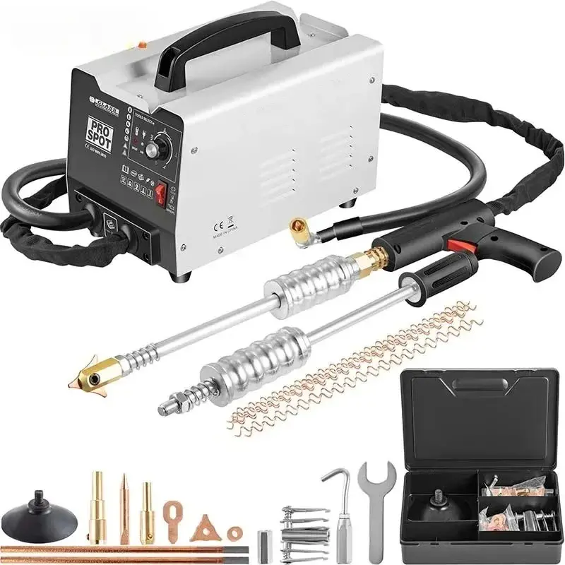3500A Stud Welder Dent Repair Kit, 1.8KW Auto Body Spot Welder with 5 Welding Modes & Auto/Manual Switch – Complete Dent Puller Machine for Car and Truck Body Repair
