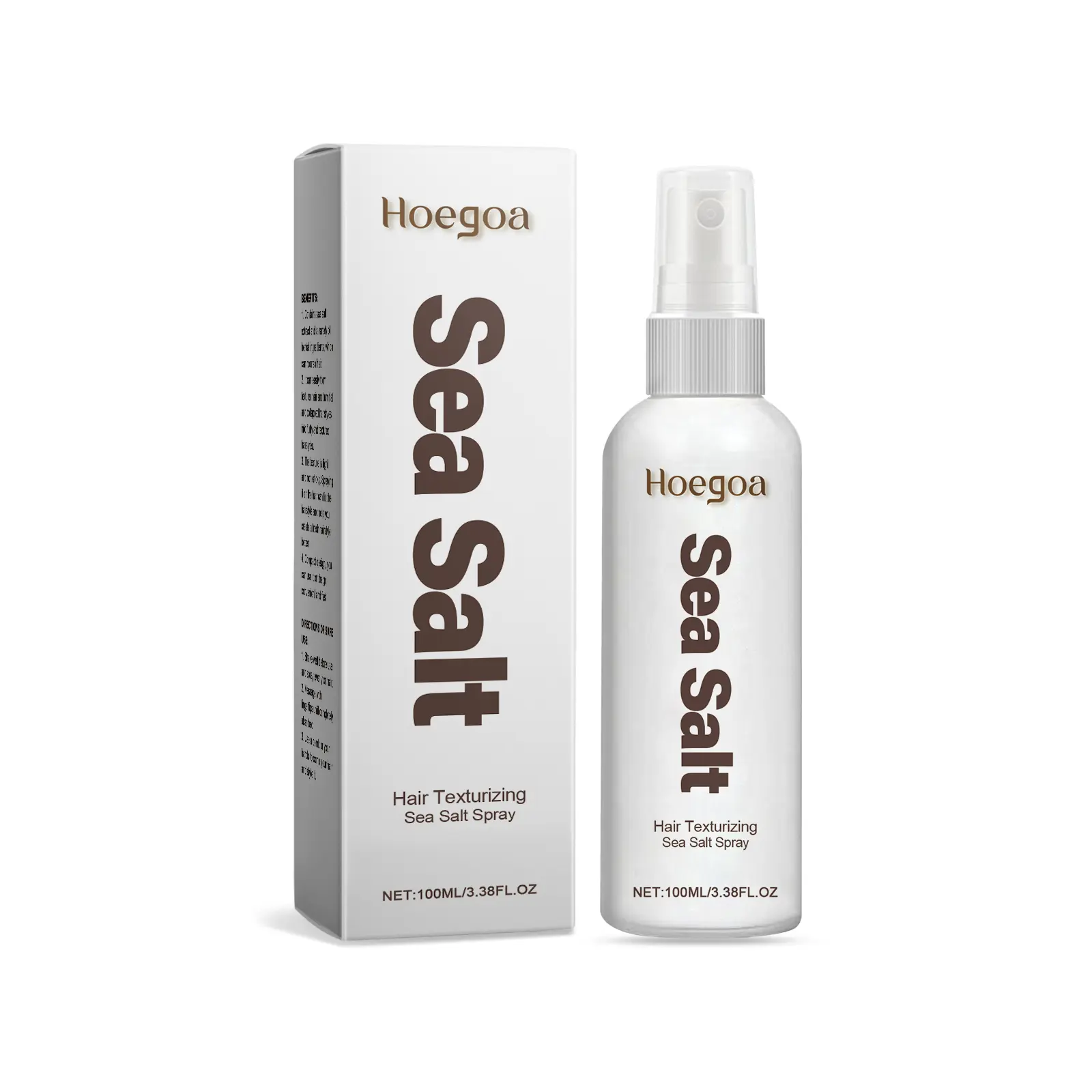 Hoegoa Hair Texturizing Sea Salt Spray, Hair Leave-In Styling Dry Hair Spray Hairspray Refreshing Oil Removal Oil Control Lazy Fluffy Softener Spray Haircare Ginseng castoroil hairgrowthoil braiding hair rosemary hair oil Volumizing Finishing Hair Spray
