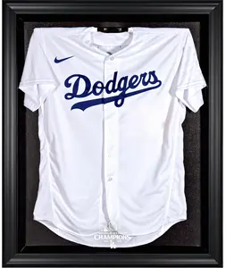 Los Angeles Dodgers 2024 MLB World Series Champions Black Framed Logo Jersey Display Case - Fanatics Authentic Certified