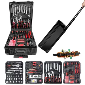 799pcs House Repair Kit Set , Auto Repair Set with Tool Belt Aluminum Trolley Case Tool Set ,  Household Hand Tool Set, Thanksgiving Christmas  gift