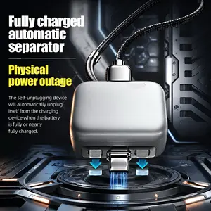Smart 140W USB-C Fast Charging Adapter With Physical Auto Cut-Off Function, Built-In Power Off Timer Avoid Overcharge, Safe Fast Charge For All Cell Phones, Tablets & USB Gadgets