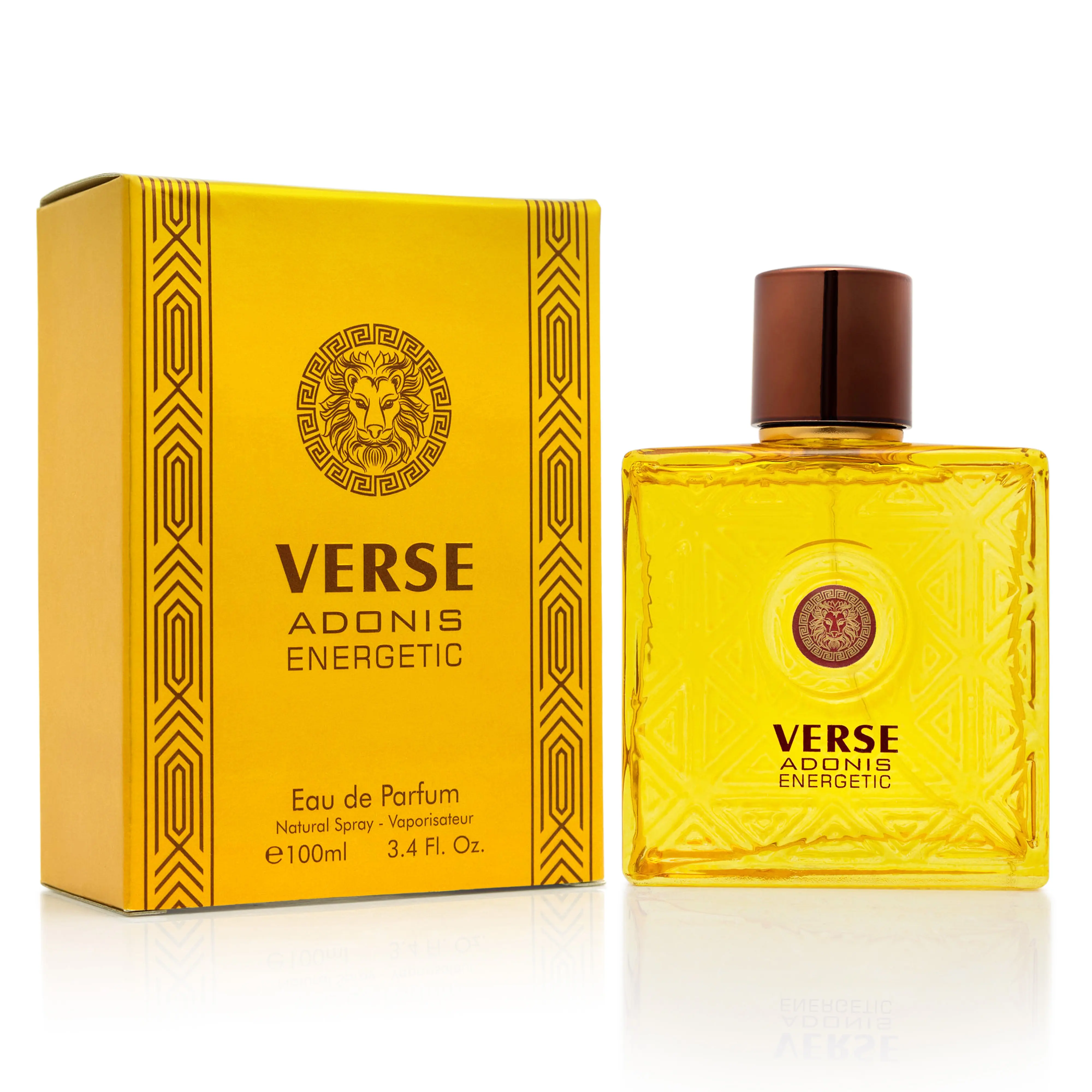 NOVOGLOW Verse Adonis Energetic Eau de Parfum for Men, 100ml Citrus-Aromatic Woody Fragrance, Non-Toxic Clean Boxed Men's Fragrance, Fresh Bold Invigorating Scent, Vegan Cruelty-Free, with Sicilian Bergamot & Patchouli Notes, Non-Toxic Men's Fragrance