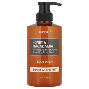 Kundal Honey & Macadamia, Body Wash, Pink Grapefruit, 16.9 fl oz (500 ml)