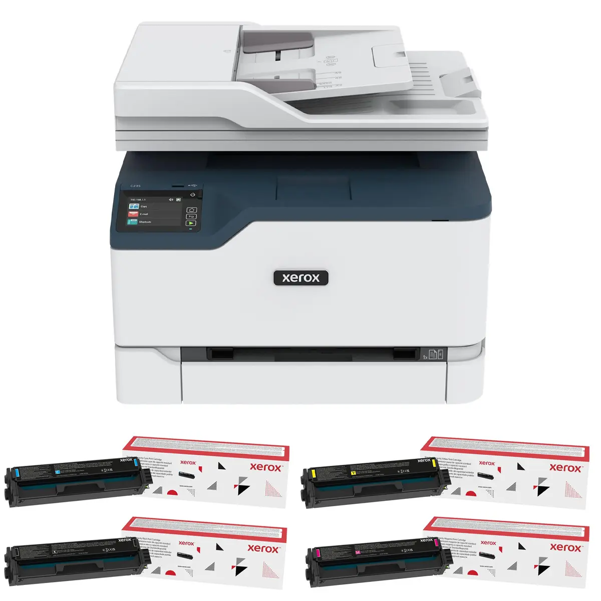 Xerox C235 Color Laser Multifunction Printer with Ink Pack
