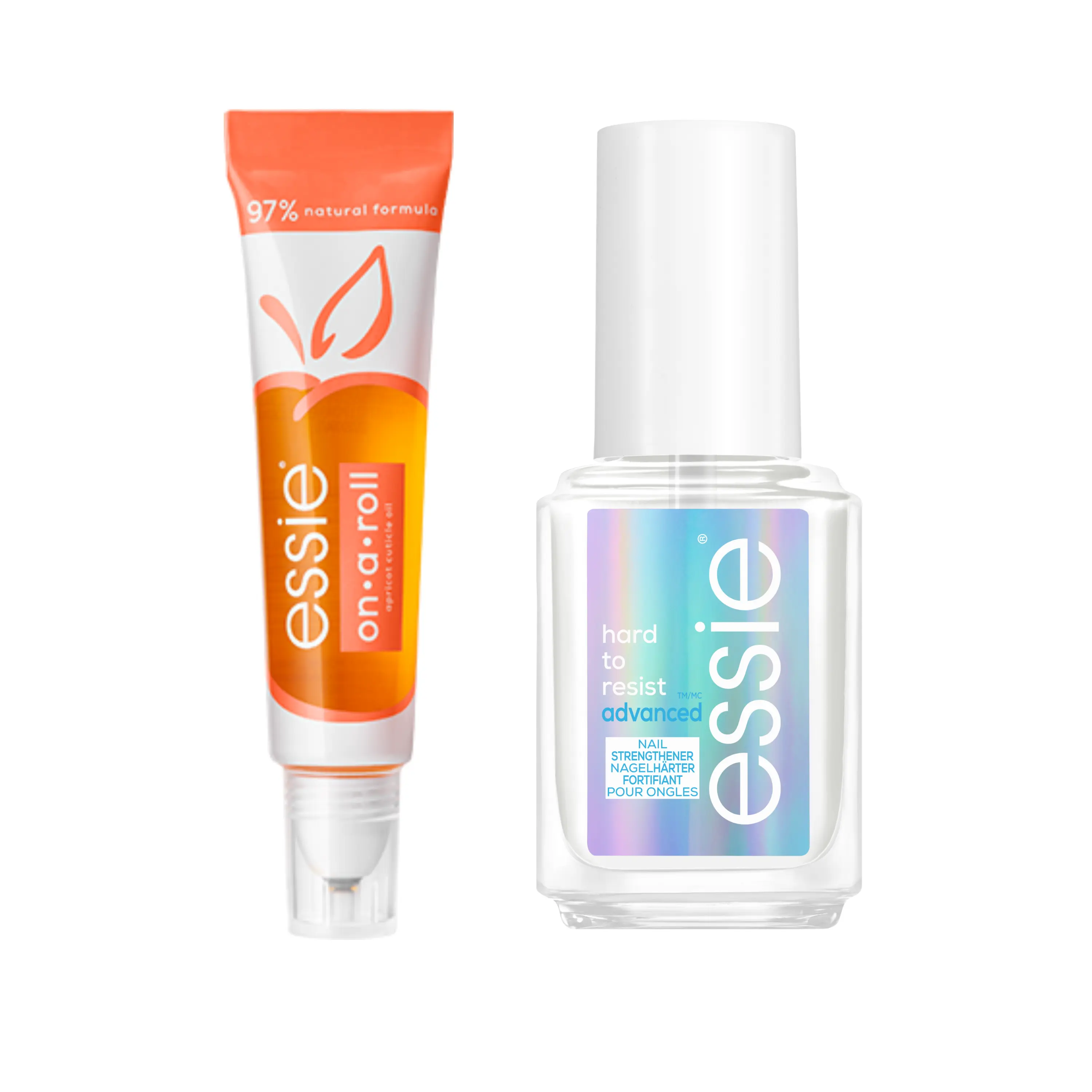 Essie Nail Care Duo: Hard To Resist + Aco On A Roll, With Apricot Extract