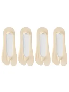4 Pairs Thin Fit No Show Socks Tabi Socks for Women, Low Cut Invisible Liner Footies Thin Invisible Socks for Loafers Sandals