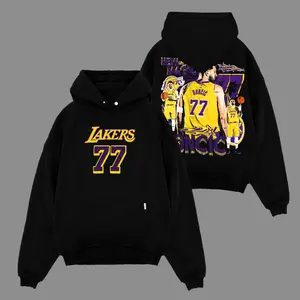 [Go-Sports] Luka Doncic 'Luka Magic' 77 For Lakers Nation Premium Cotton Hoodie Sweatshirt T-Shirt (Made In US), Luka Magic Fans Shirt, Game Day Outfits, Gift For LA Laker Basketball Fans, Basketball Graphic Tee Hoodie