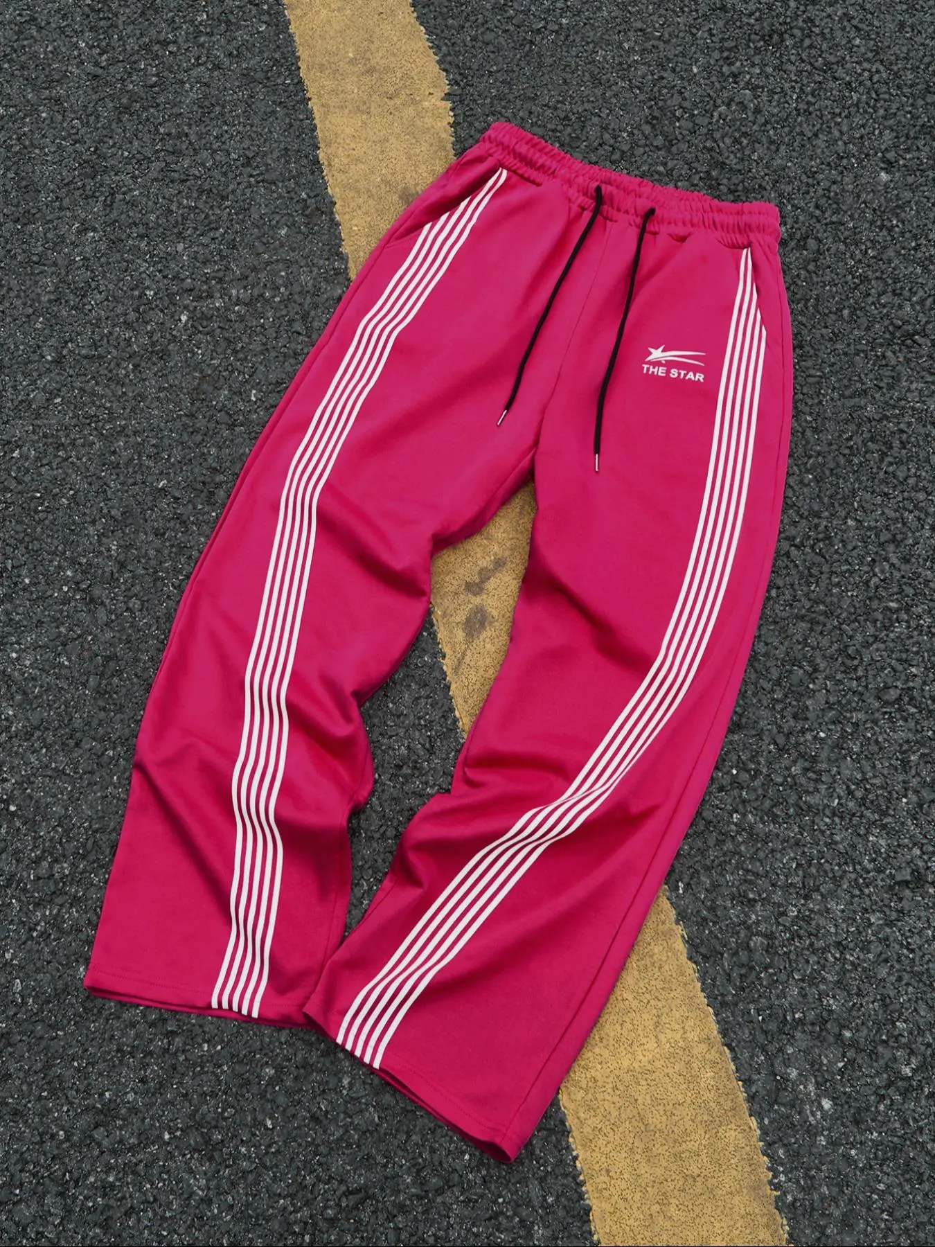 Unisex Striped Trim Sweatpants, Casual Sporty Comfy Breathable Jogger Pants for Daily Wear, Unisex Bottoms for All Seasons, Activewear, Athleisure Style Pants, Athleisure Fitness Bottoms