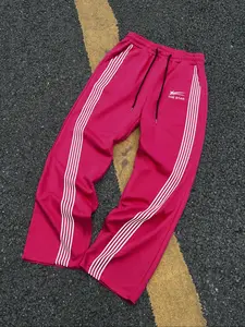 Unisex Striped Trim Sweatpants, Casual Sporty Comfy Breathable Jogger Pants for Daily Wear, Unisex Bottoms for All Seasons, Activewear, Athleisure Style Pants, Breathable Athletic Bottoms, Jogging Pants, Casual Sportswear Pants