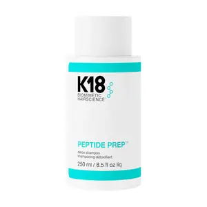 K18 Biomimetic Peptide Prep Detox Shampoo Clarifying Shampoo Formula with Charcoal & Salicylic Acid for Deep Cleansing