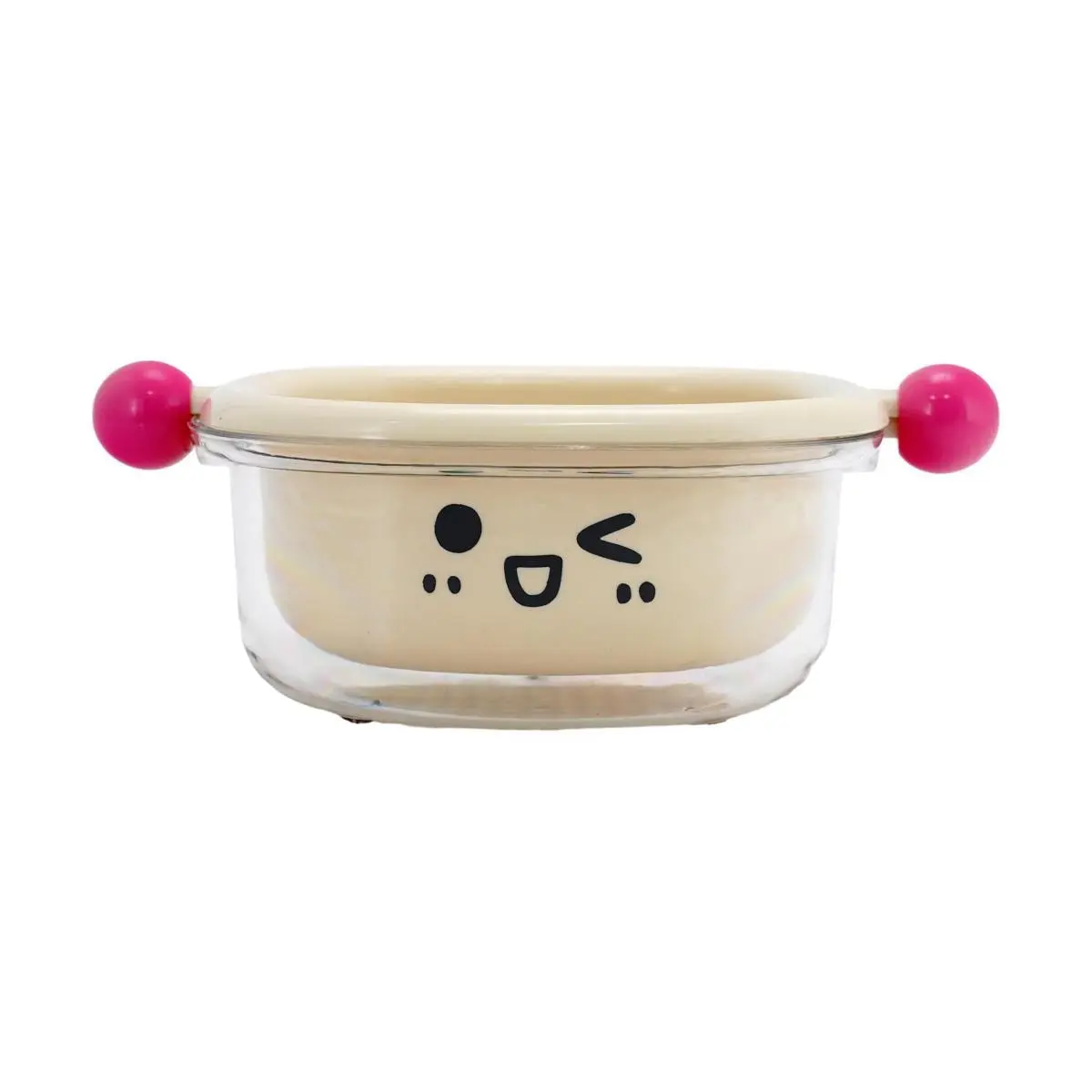 KAWASIMAYA Double Layer Colander Strainer - Cream White, Fine Drain Holes, Compact Kitchen Essential
