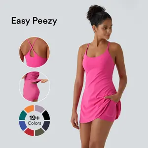 Halara SoftlyZero Plush Backless Active Dress-Easy Peezy Edition #SwimWeek