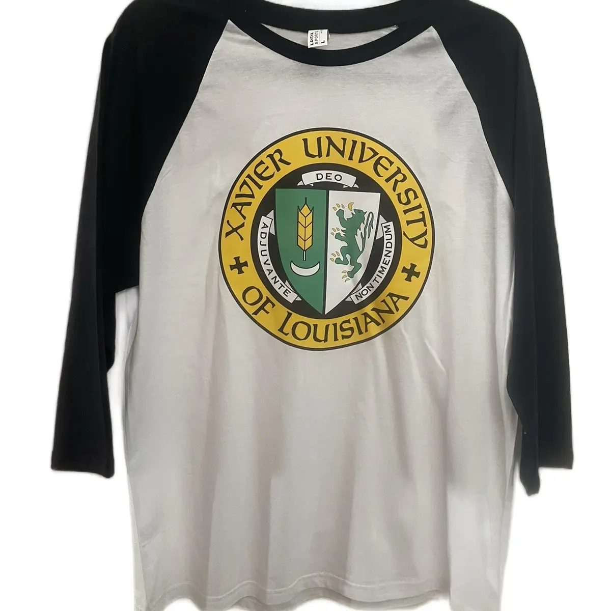 Xavier University on a black and white Baseball Tee Unisex  Top Streetwear Tshirt Summer Casual Round Neck Long Sleeve