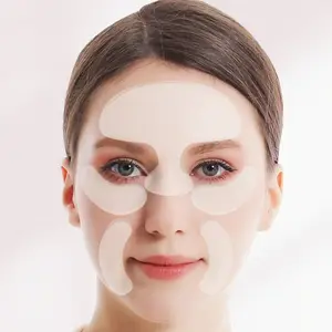 Silicone Face Patches, Reusable Face Patches for Forehead, Eye, Smile Lines, Low Allergenicity, No Smell, Face Stickers for Smoothing Skin