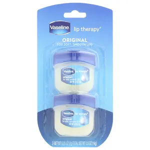Vaseline Lip Therapy®, Original Lip Balm, 2 Pack, 0.25 oz (7 g) Each