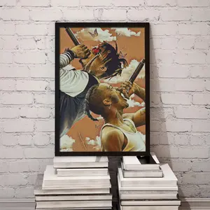 Juice 999 Xxxtentacion Art Print Poster, WRLD 999 Wall Art, Lucid Room Home Print, Rap 999 Music Lover Gift, Hip Hop Xmas Gift, Album Cover Poster decor ornament Decoration Artistic Photo Frame-Style