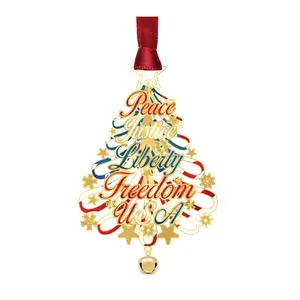 Red, White, and Blue Tree Shaped Ornament