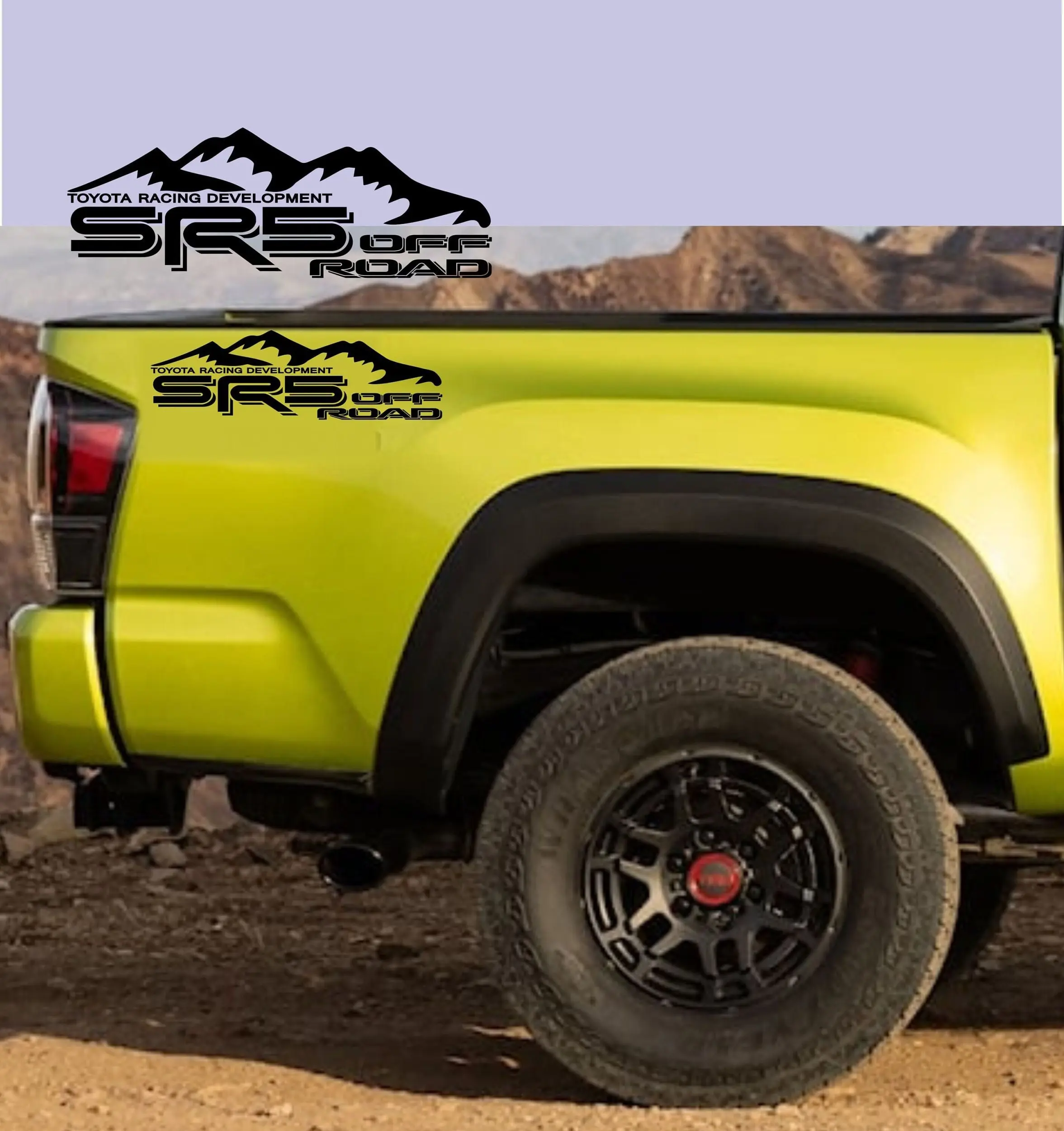 SR5 Off Road, TRD 4X4,Toyota Tacoma, Tundra, Decals, Stickers, Bedsides Decal Sticker, Truck bedside decals set of 2 Mountain Sticker