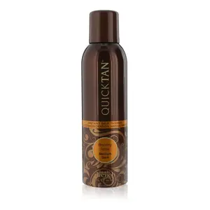 Body Drench QuickTan Instant Self Tanner Bronzing Spray, Salon-Quality Medium/Dark Tan, Streak-Free, Tinted Formula, 6 oz, 1-pack