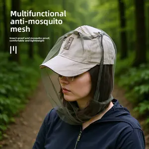 Breathable Mesh Head Net Hood, Lightweight Insect-Proof Bug Shield for Outdoor Sun Protection, Fishing, and Gardening