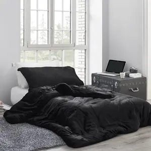 Coma Inducer Oversized Comforter Set - Me Sooo Comfy - Black