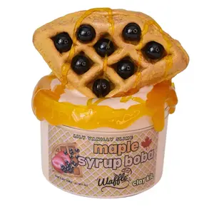 Maple Syrup Boba Honey Waffle Clay Slime Kit