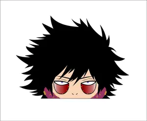 Dabi Peeking sticker, Ideal for Laptop and Water Bottle Decor, anime sticker waterproof