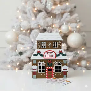 Target Bullseye's Christmas 2025 Light Up LED Village Houses Toy shop (NEW)