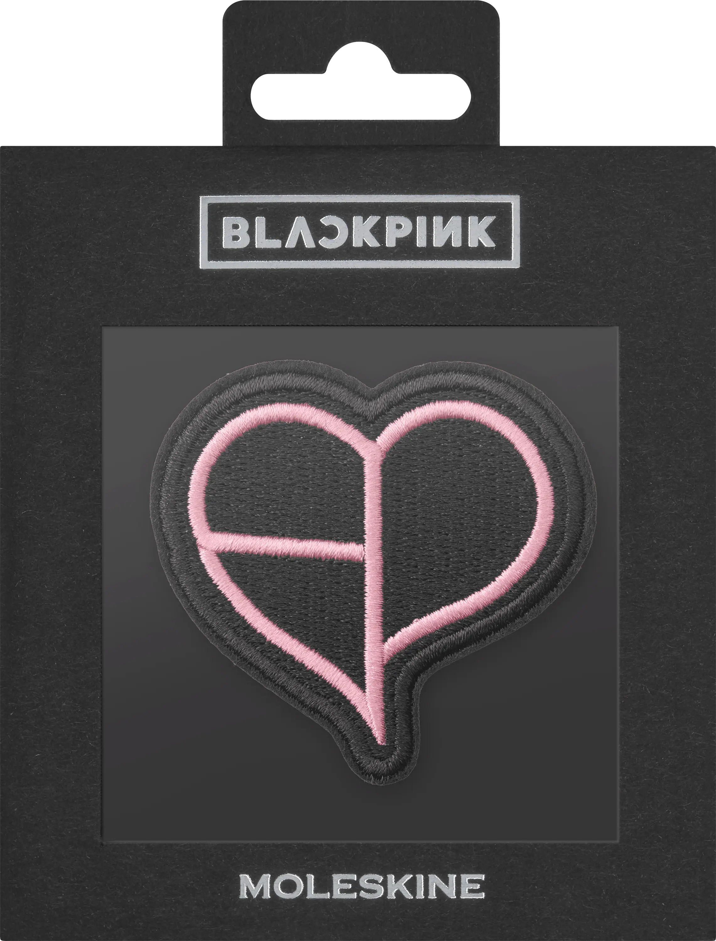Moleskine x BLACKPINK Limited Edition Collectible Embroidered Patch Heart Embroidery Geometric Embroidery Design