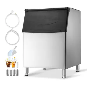 Commercial Ice Storage Bin With 500 Lbs Capacity, Heavy-Duty Stainless Steel Ice Bin, Adjustable Anti-Slip Rubber Feet, Ideal For Restaurants Hotels Cafes Bars Beverage Shops For Food Service Use