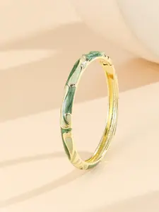 Women's Fashion Bangle Bracelet, Geometric Pattern Design, Casual Style Jewelry Accessory for All Seasons Wear, Flower Design Bracelet