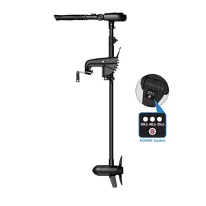 HASWING Protruar Genius Electric Trolling Motor – 12V Selectable Thrust Power 30/40/55 LBS 31.5 Inches Shaft Brushless Motor Boat Fishing for Saltwater & Freshwater