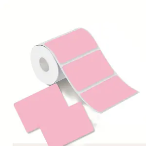 Pink Thermal Blank Label Paper for Phomemo M220 Label Printer, 230pcs/roll Barcode Address Email Label Sticker, 40x30mm (1.57"x1.18")