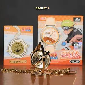 MINISO Naruto Shippuden Watch Blind Box,Collectible Anime Wristwatch,Cute Collectible Anime Watch ,Retro Stylish Cute Design  Trendy Watch,Cartoon Gift for Fans Kids Students Adults,Anime Collectors,Holiday Gift Birthday Gift